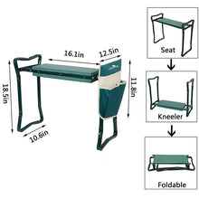 Load image into Gallery viewer, Garden Kneeler and Folding Stool